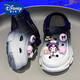 Disney (Disney) zapatos infantiles zapatillas para niñas verano 2025 Nuevo al aire libre anti-slip shole sole sole zapatos niña kulomi negro 24