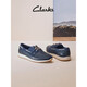 
Qile Clarks City Outdoor Series Men's Shoes New Products of Casual Leather Shoes Non-Slip and Wear-Resistant Outdoor Shoes Men Blue 44