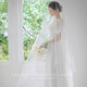 Tongrubi Lao Phoenix 999 wedding veil bride's main Korean super fairy nude gauze minimalist headdress white Swiss mesh about 1.5 meters * 1.5 meters soft gauze