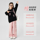 McTicco女童套装春秋儿童洋气春装中大童2025新款卫衣春季阔腿裤衣服 春秋款 4882白色15188紫色 160 160cm