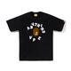 BAPE Trendy Brand Summer Pure Cotton Round Hals kurzärmeligte Affe-Kopf-Ehepaar lässig T-Shirts für Studenten Männer und Frauen trendy halbärmelte 5012 Black M.