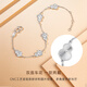 CRD Ke Laidi spot sparkling pt950 platinum gourd bracelet double-sided wearable auspicious gift for girlfriend 5.20g
