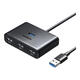 绿联（UGREEN） USB-C分线器 高速拓展4口3.0HUB集线器延长线 电脑一拖四扩展坞 2米USB3.0【方形黑新款】/15699