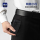 Hailan Home (HLA) Vatertags Geschenk Brieftasche Herren Brieftasche Leder für Männer Brieftasche Brieftasche chinesische Valentinstag Geschenke für Freund und Ehemann heißes schwarzes Kurzmodell [Geschenkbox für Papa und Ehemann]