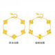 Jingjia gold bag silver crushed ice-blue five-flower four-leaf clover bracelet women's 999 gold bag silver new bracelet Valentine's day gift single-sided four-leaf clover + 1 gram of gold total about 10 grams