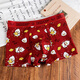 Caileikei 2694 people collected Yuanbao cute snake year animal year men's pure cotton underwear four corners summer boys red (kitten red + bear red + piglet red) 3 pieces L (recommended weight 80-105 Jin Jin is equal to 0.5 kg)