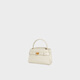 CHARLES/KEITH crocodile pattern Kelly bag handheld crossbody wedding bag women's bag birthday gift CK2-50270880-1 Ivory ivory S