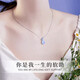 Zhou Baifu sterling silver Rupert's Tears necklace for women 2025 new light luxury clavicle chain pendant birthday gift for girlfriend
