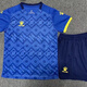 卡尔美（KELME）足球服套装短袖男成人儿童比赛训练服组队服定制印号印字球衣 1006天蓝色 3XS【115-125】