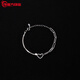 Guanpu Pavilion Fat Donglai's same style pt950 platinum bracelet PT950 female platinum bracelet with starry sky 520 for girlfriend's birthday platinum starry heart love bracelet