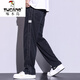 
Woodpecker casual pants for men 2025 new fashion brand straight loose men's pants Tennis wide-leg men's long pants men's summer thin 1048 black 4XL