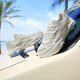 
361 sports shoes men's spring and summer Liuguang retro leather mesh breathable casual thick sole dad shoes 672526766-4