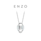 Chow Tai Fook ENZO 18K gold fresh blue sugar cube aquamarine diamond necklace EZV9023 birthday gift 40cm