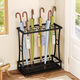Solno Umbrella Rack Storage Shelf Home Hotel Lobby Commercial Umbrella Hanging Umbrella Storage Shelf Umbrella Bucket Door Hanging Umbrella Rack Black Garnish 9201-18 Holes 10 Hooks