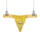 Thong men and men's sexy thong pure cotton gun bullet separation thong low waist sexy breathable elephant trunk KX017-DK: Sky Blue S recommended 90-100Jin [Jin equals 0.5 kg]