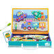 Kindermagnetpuzzle Kleider ändern Spiel Magnetische Aufkleber für Jungen und Mädchen 3-6 Jahre alte Aufkleber Spielzeug Kindergarten 5 Happy Farm