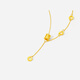 Saturday Fu 5G Craftsmanship Small Waist Gold Necklace Women's Pendant Birthday Gift Price A0614732 Approximately 3.49g