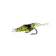 Caizhou fake fishing lure Luya simulation 4cm small grass shrimp luminous hooked shrimp curled mouth bass sea fishing freshwater fake bait soft bait small grass shrimp three-color mix-12 pieces (4 pieces each)