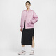 耐克（NIKE）官方女子OVERSIZE风梭织夹克棉服外套叠搭HJ0972 699元素粉/元素粉 XS