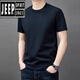 吉普（JEEP）纯棉短袖t恤男士夏季薄款时尚简约纯色上衣潮流休闲体恤衫男T 9929咖啡色 M 165【90-110斤】