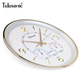 Urano Urano 4618 REDUDIO 34 cm Reloj de pared Modern Retro Temperatura y humedad Design Reloj de cuarzo Reloj colgante 6636 Negro 34 cm 34 cm