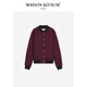 Maison Kitsune Männer und Frauen gleicher Stil Herbst und Winter Zhenli Handschrift Serie Wolle Mischung Casual Jacke P677 [Encore Red] s