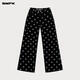 
SMFK cross classic wide-leg jeans retro loose casual and versatile Xu Jingyun same style PD005BJ/BG/LG/CW Black Garden XS