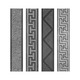 XMSJ Guide d'onde chinoise Fil antique dix mille caractères motif en arrière de ligne de plinthe de ligne de ligne de ligne de bord à bord bordure de bord à bord à bord fermé à bord à bord de la ligne de retour 30601,8 cm