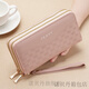 Nobeldam Wallet Growth Women's Double Pipe Bolsa de teléfono móvil Billetera para mujeres Gran capacidad Modetera de monedas Custom 211 Pink