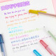 Sakura (Sakura) Tiara Starlight Pen Konstellation Glitzer Pen 12 Farb Graffiti Geburtsstein Grußkarte Handkonto Buntes neutraler Stift 719# rot 1