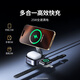 绿联Qi2认证适用苹果无线充电器MagSafe磁吸支架15W快充iPhone16/15/14ProMax苹果耳机充电板便携折叠