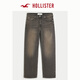Hollister25 Frühlings- und Sommer-Baggy-Stil Amerikaner Retro Old Jeans Herren Ki331-5024 Wäsche schwarz 32 /32 180 /82a