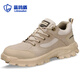 Blue Owl Shield Labour Protection Schuhe Herren bequemer Kleidung-resistenter Stahlbox Anti-Smash Anti-Puncture Isoliert sommerliche Sicherheitschuhe Schutzschuhe Schuhschuhe [bequem und anti-hergestellt] Gummi-Sohle 40 40