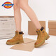 
Dickies women's Martin boots high top fashion couple boots versatile work boots for women yellow women's style-36