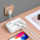 Bull King Official Website Fang Shi Store Offizielle Website Multifunktion USB Socket Multi-Pore-Typ-C-Ladestier-Stecker-Steckerkabel Bull 838 White (4-Plug + 3 USB) 4,8 Meter