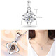 Fat Donglai same style selection Pt950 platinum pendant for women 18K moissanite diamond single pendant not included Pt950-lucky four-leaf clover single pendant