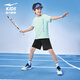 Hongxingerke (ERKE) children's clothing, boys' size, children's sports suit, children's summer five-point pants short-sleeved suit, light ice green 150
