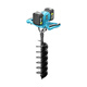 
Kristen high-power soil drilling and drilling machine for agricultural electric ground drilling and drilling hole drilling and drilling machine pile driver pit digging artifact ice drilling and winter fishing CT-ground drilling 728TV2 electric 2 charge + 150mm drill bit