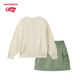 
NEW BALANCE nb children's clothing girls new year 2025 new spring children's sweatshirt set ND2PF12122 cream color 130