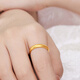 Lukfook Jewelry Gold Ring Loach Back Ancient Method Pure Gold Couple Gift Price F63G0024DS No. 15 - About 3.87 grams