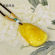 Famous family beeswax pendant natural amber carved lotus, rich and auspicious pendant without optimization beeswax pendant gift