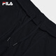Fila Fila official men's knitted trousers 2025 summer new fashion casual simple basic straight pants men's black-BK L 175/84A/L