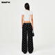 
SMFK cross classic wide-leg jeans retro loose casual and versatile Xu Jingyun same style PD005BJ/BG/LG/CW Black Garden XS