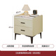 Sophia Slate Bedside Table Bedroom Small Storage Cabinet Bedside Cabinet Storage Cabinet All-in-one Modern Simple Home Furnishings Milk White Minimalist Bedside Table