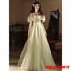 Robe de soirée Gu Jianmu pour femmes Nouvelles niches de luxe léger haut de gamme Hôte annuel de réunion annuelle d'anniversaire d'étudiant portez généralement le vert 160