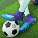 Football shoes for men and women with long nails ag high-top adult professional children student training special medium and large children's large size shoes purple long nails 40