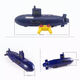 Burjuman Nuclear Submarine -Modell kann remote kontrolliertes Submarine -Kinderwissenschaftsexperiment Wassermodell hausgemachte DIY -Spielzeug Exploration Green Power gestartet werden