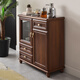 Shifuju Tea Bar Schrank Wasserspender integrierter Tee Bar Schrank 2024 Neues Zuhause Chinesisches Massivholz Vollautomatisch intelligentes Trinkwasser 9902 Modern Light Luxus Warm warm
