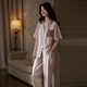Shaqian 2025 new summer couple pajamas soft cotton short-sleeved trousers women's suit cool men's home wear