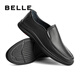 Belle BELLE cow leather men's business casual leather shoes 18029AM1 black 3 42
